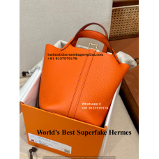 Hermes Picotin Super Fake Bag Handmade 18CM| Counter Quality Same Like Real | TC Leather