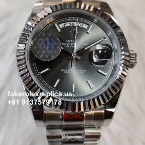 fake day date rhodium